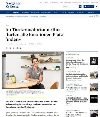 Im Tierkrematorium: «Hier dürfen alle Emotionen Platz finden»